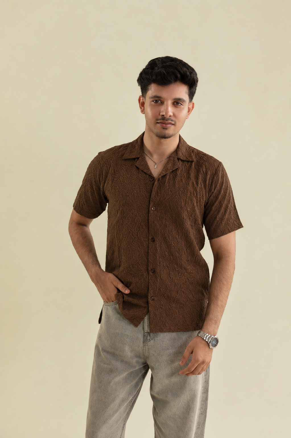 VTH Brown Old Money Shirt