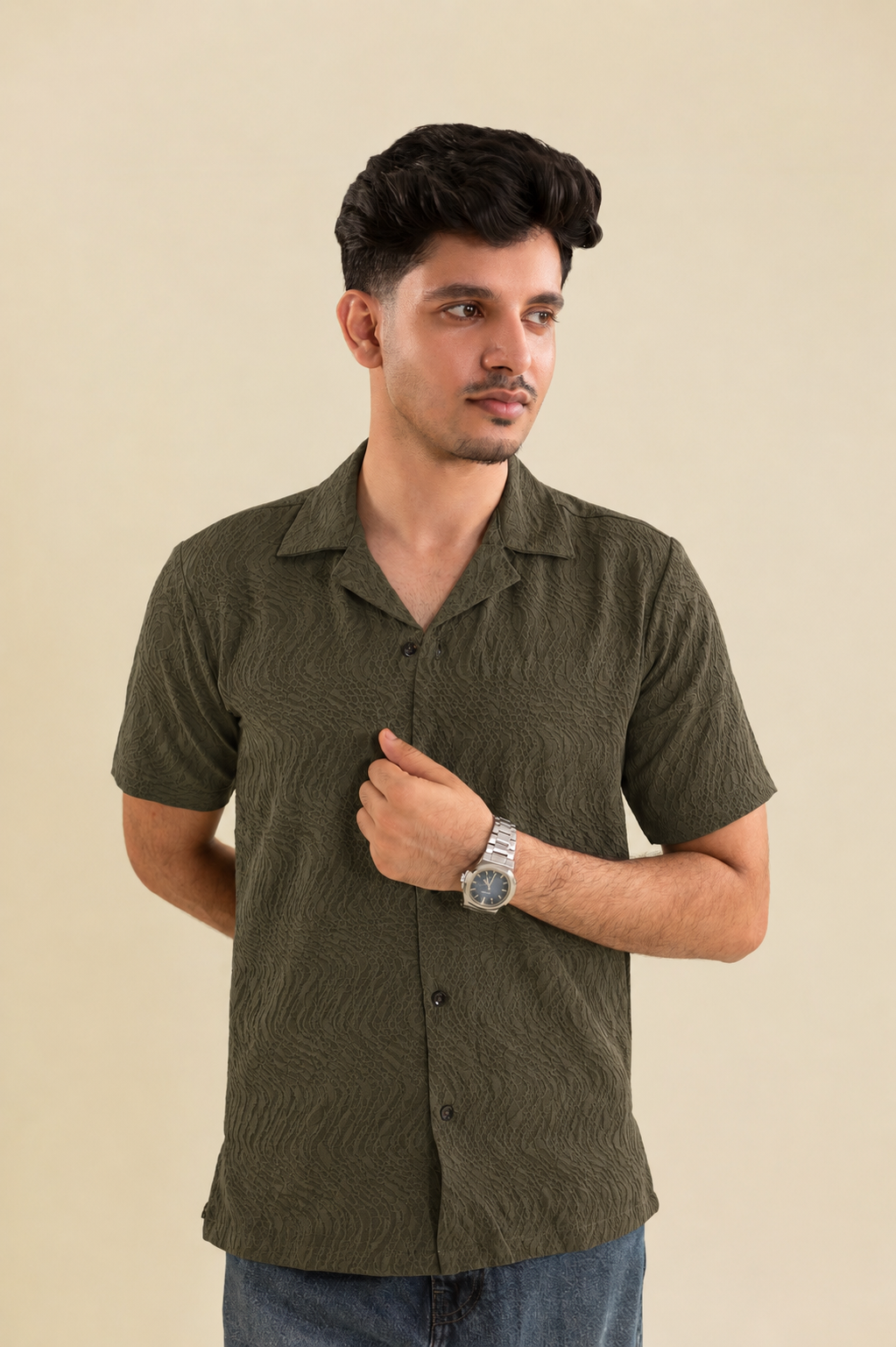 VTH Olive Old Money Shirt